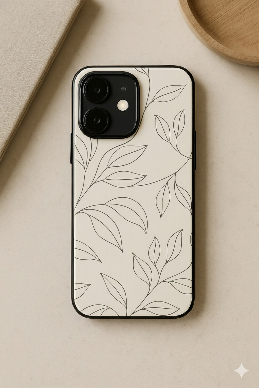 The Petal Sketch  iPhone Covers (11–16) Series | Aesthetic Design