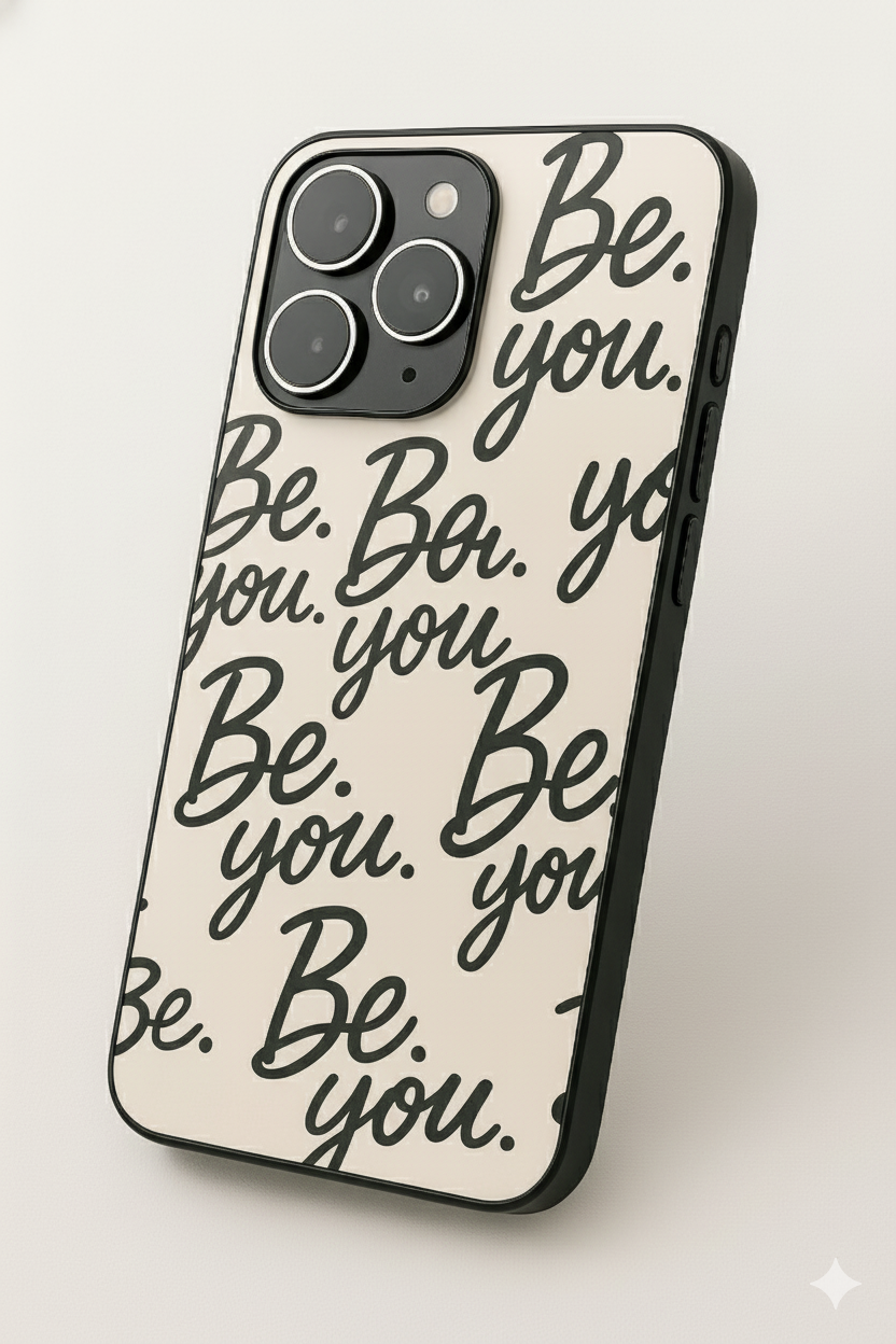 Boldly You Printed Glass Back iPhone Covers (11–16) Series |Aesthetic Designs