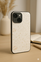 Starry Skies Printed Glass Back iPhone Covers (11–16) Series | Aesthetic Designs