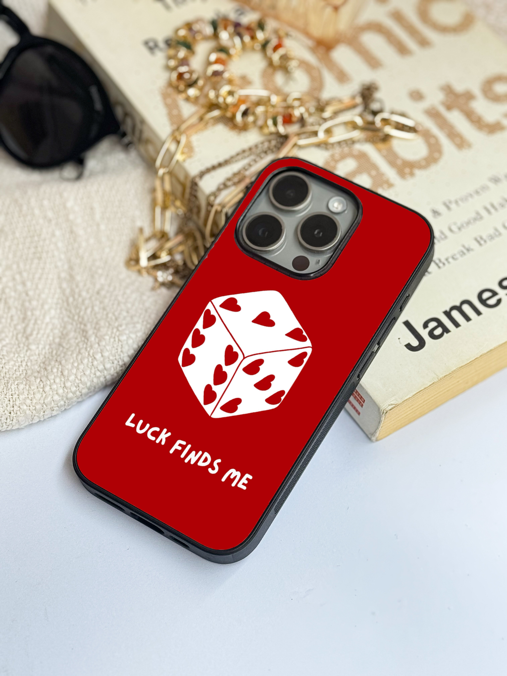 Hearts & Dice iPhone Covers (11–16) Series |Cute Design