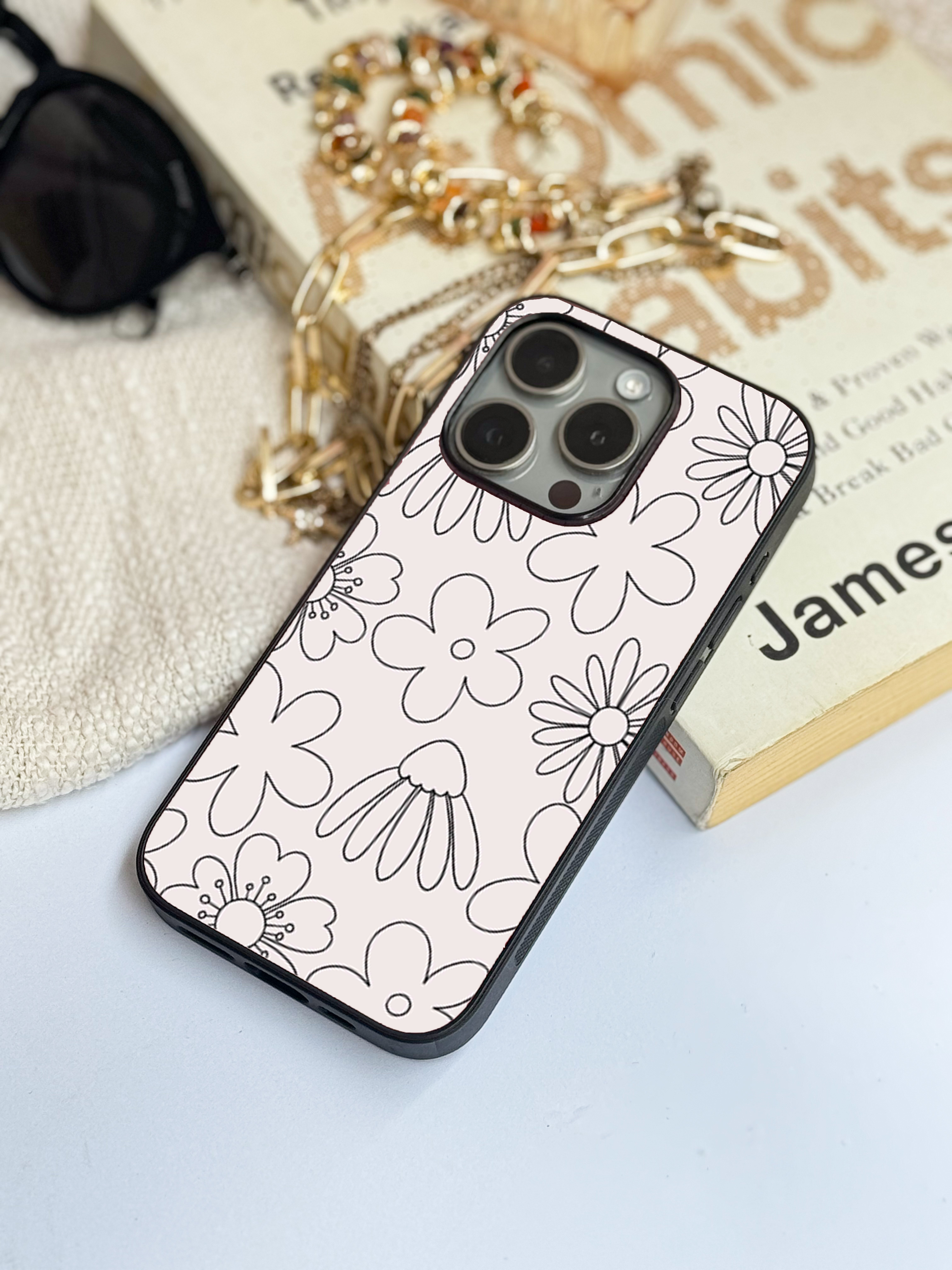 Cute & Quirky Outline Garden iPhone Covers (11–16) Series