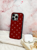 Cute & Quirky Velvet Bow iPhone Covers (11–16) Series