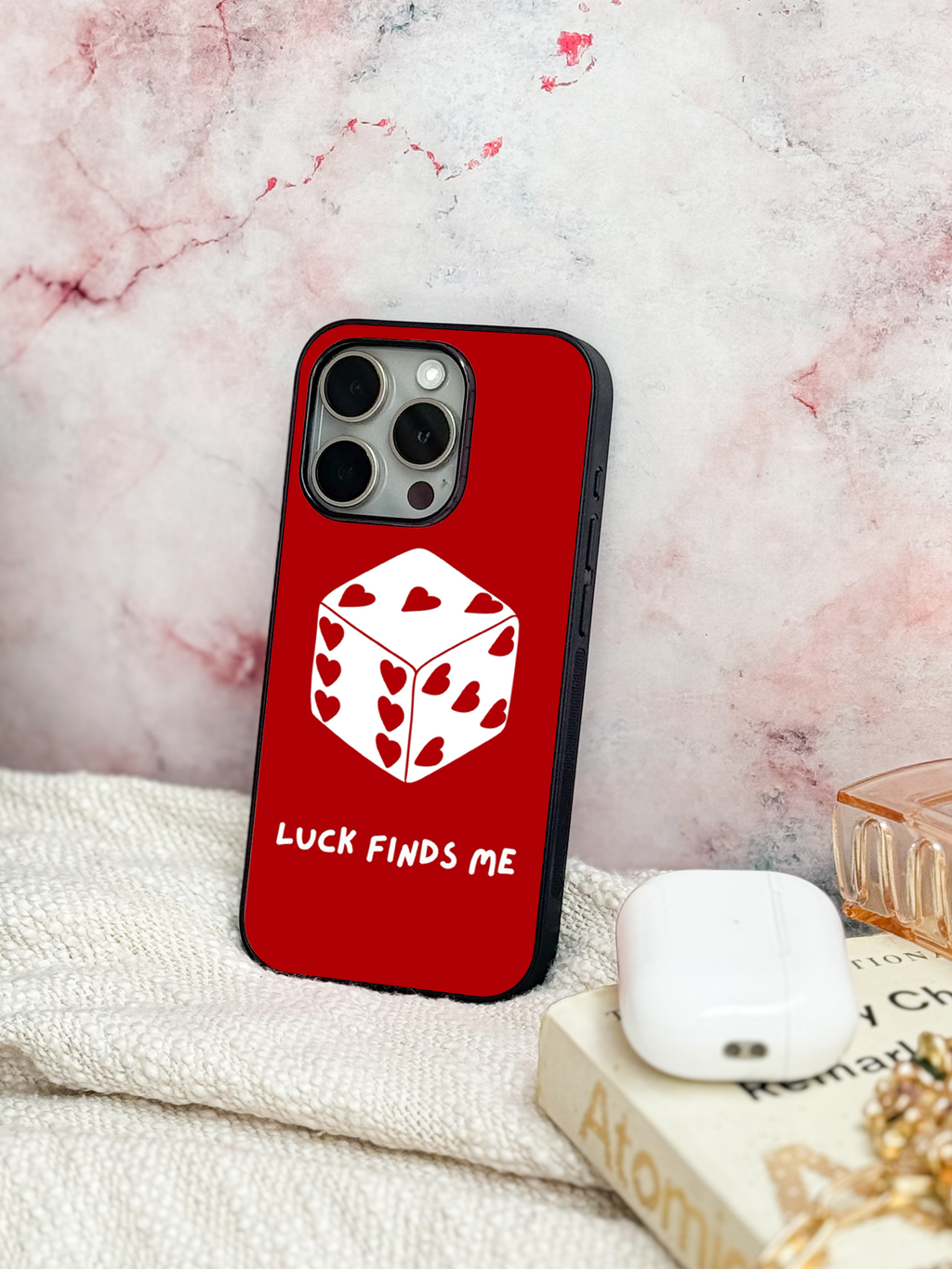 Hearts & Dice iPhone Covers (11–16) Series |Cute Design
