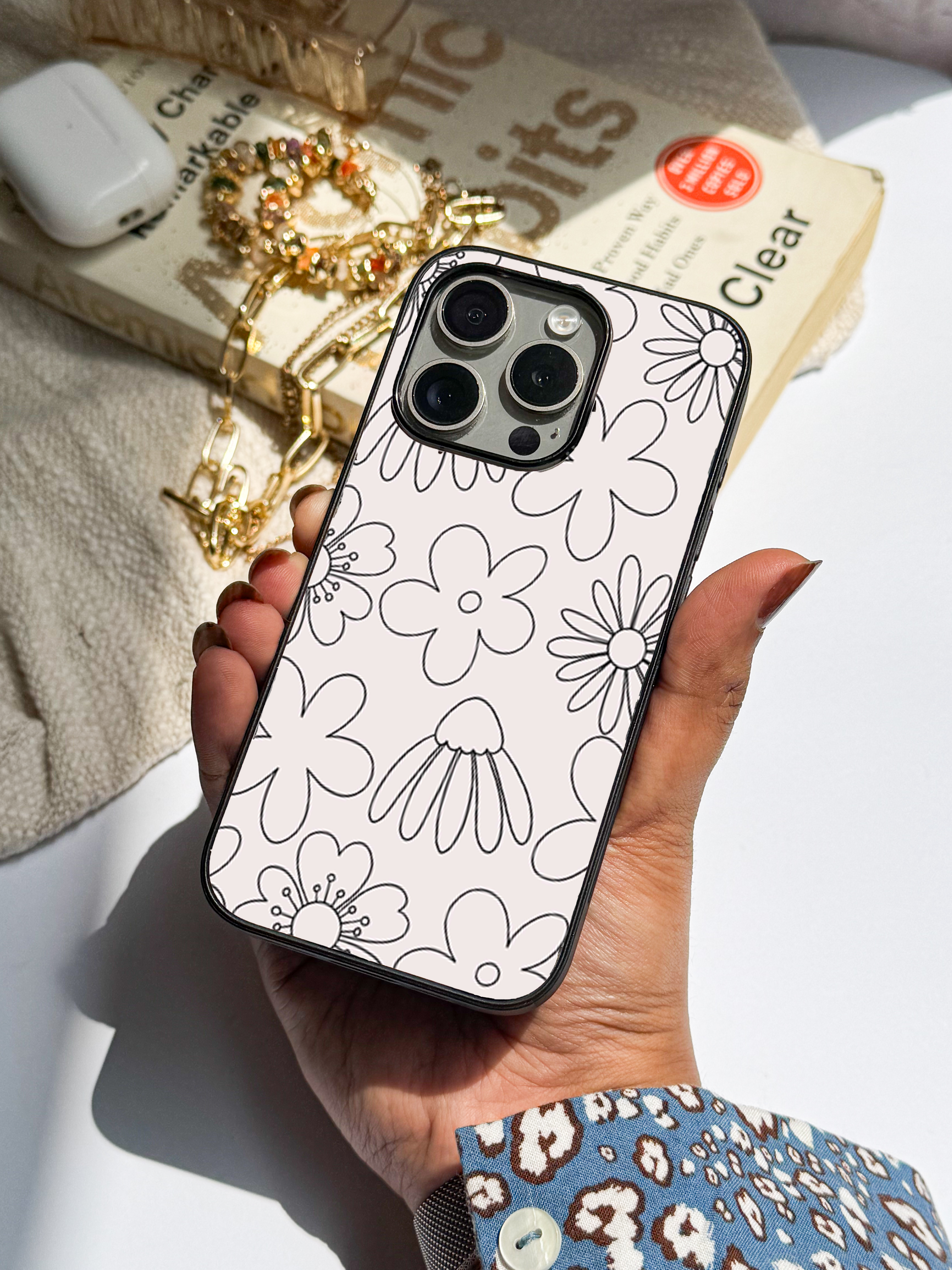 Cute & Quirky Outline Garden iPhone Covers (11–16) Series