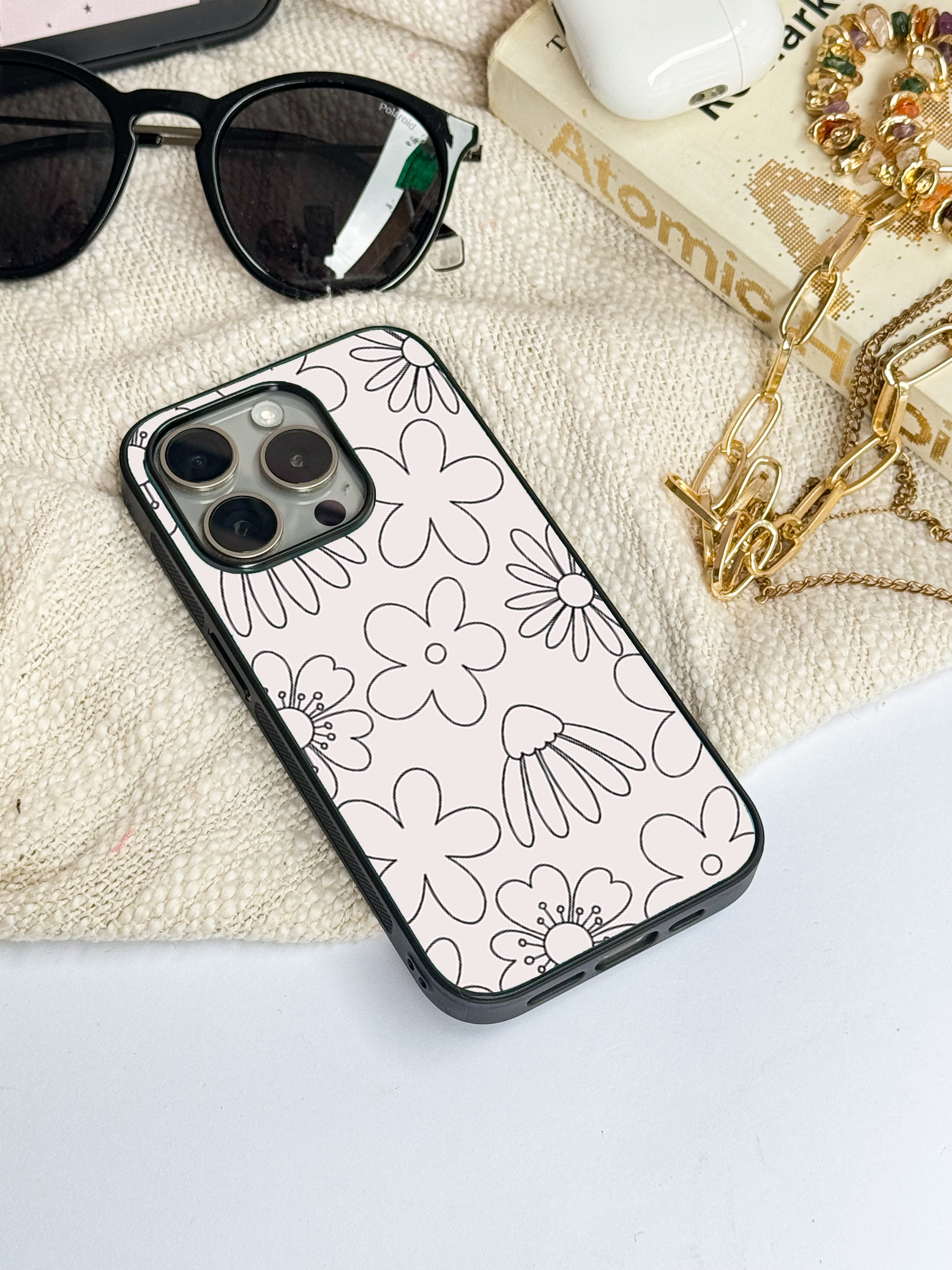 Cute & Quirky Outline Garden iPhone Covers (11–16) Series