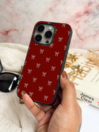 Cute & Quirky Velvet Bow iPhone Covers (11–16) Series