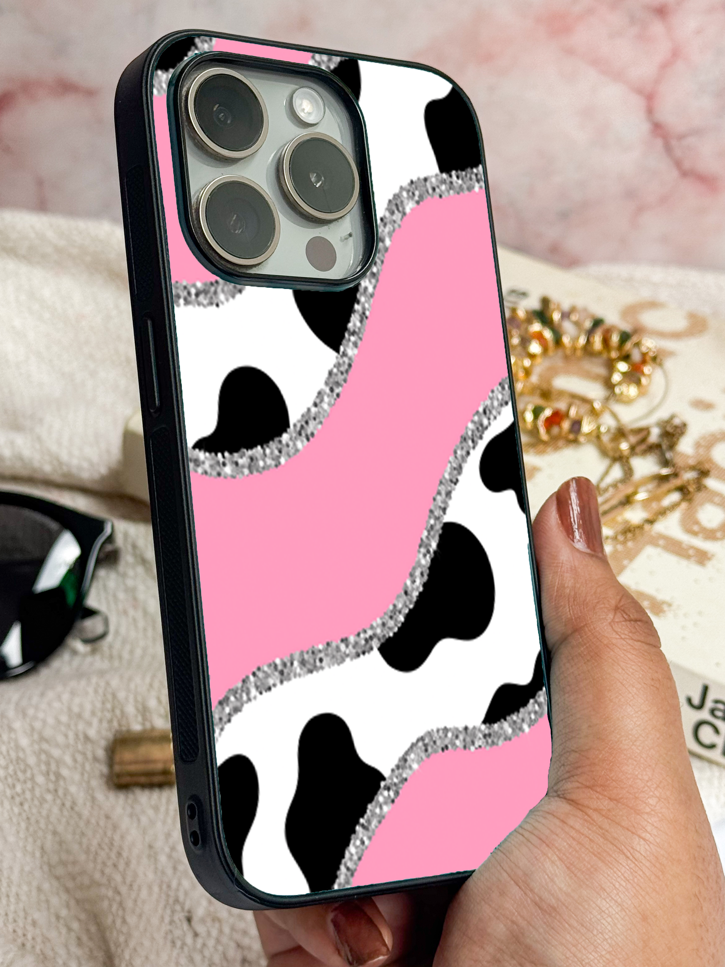 Cowgirl Glamh Printed Glass Back iPhone Covers (11–16) Series| Aesthetic Design