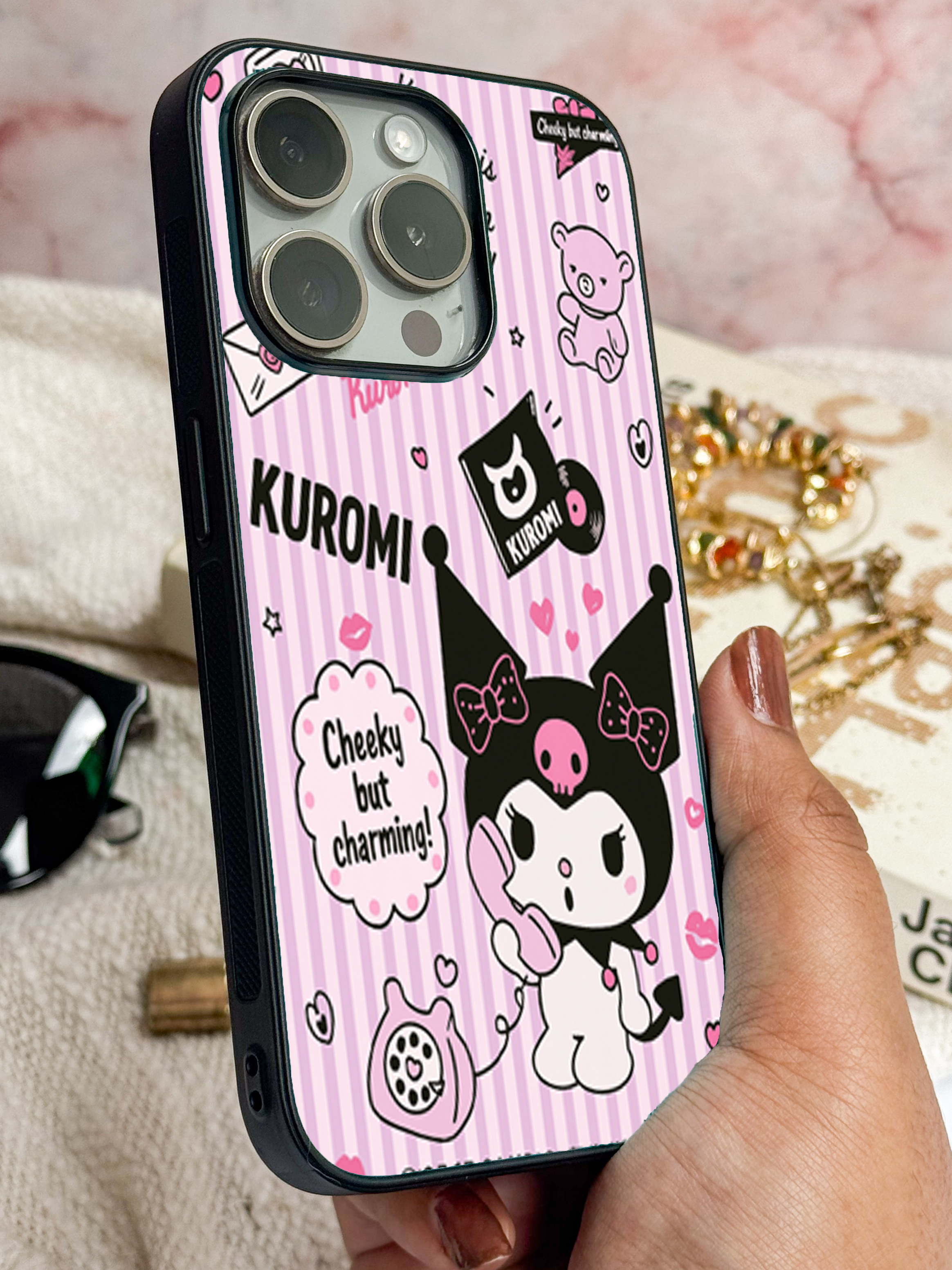 Cheeky Kuromi Vibes iPhone Covers (11–16) Series | Cute Design