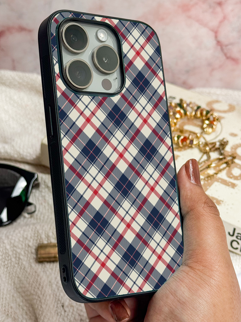 Plaid Perfection iPhone Covers (11–16) Series | Aesthetic Design