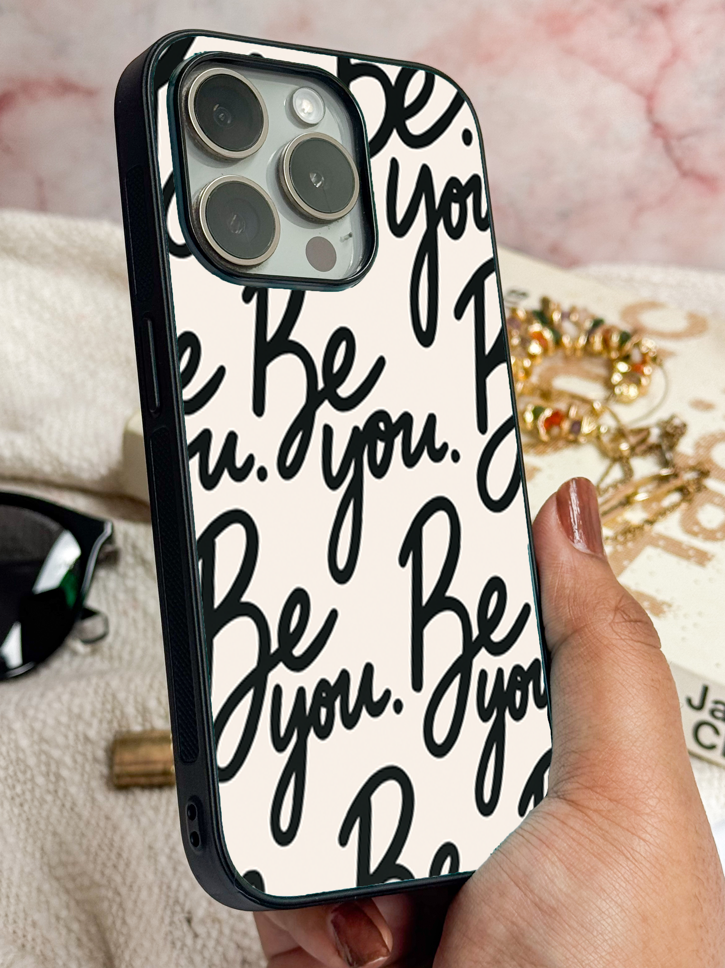 Boldly You Printed Glass Back iPhone Covers (11–16) Series |Aesthetic Designs