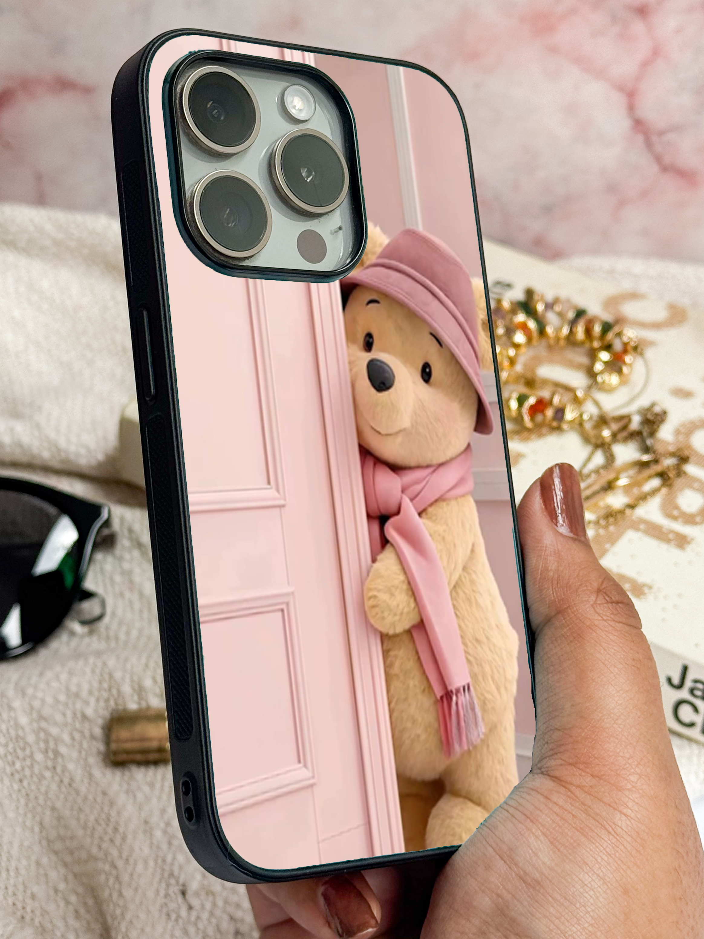 Cozy Teddy iPhone Covers (11–16) Series | Cute Design