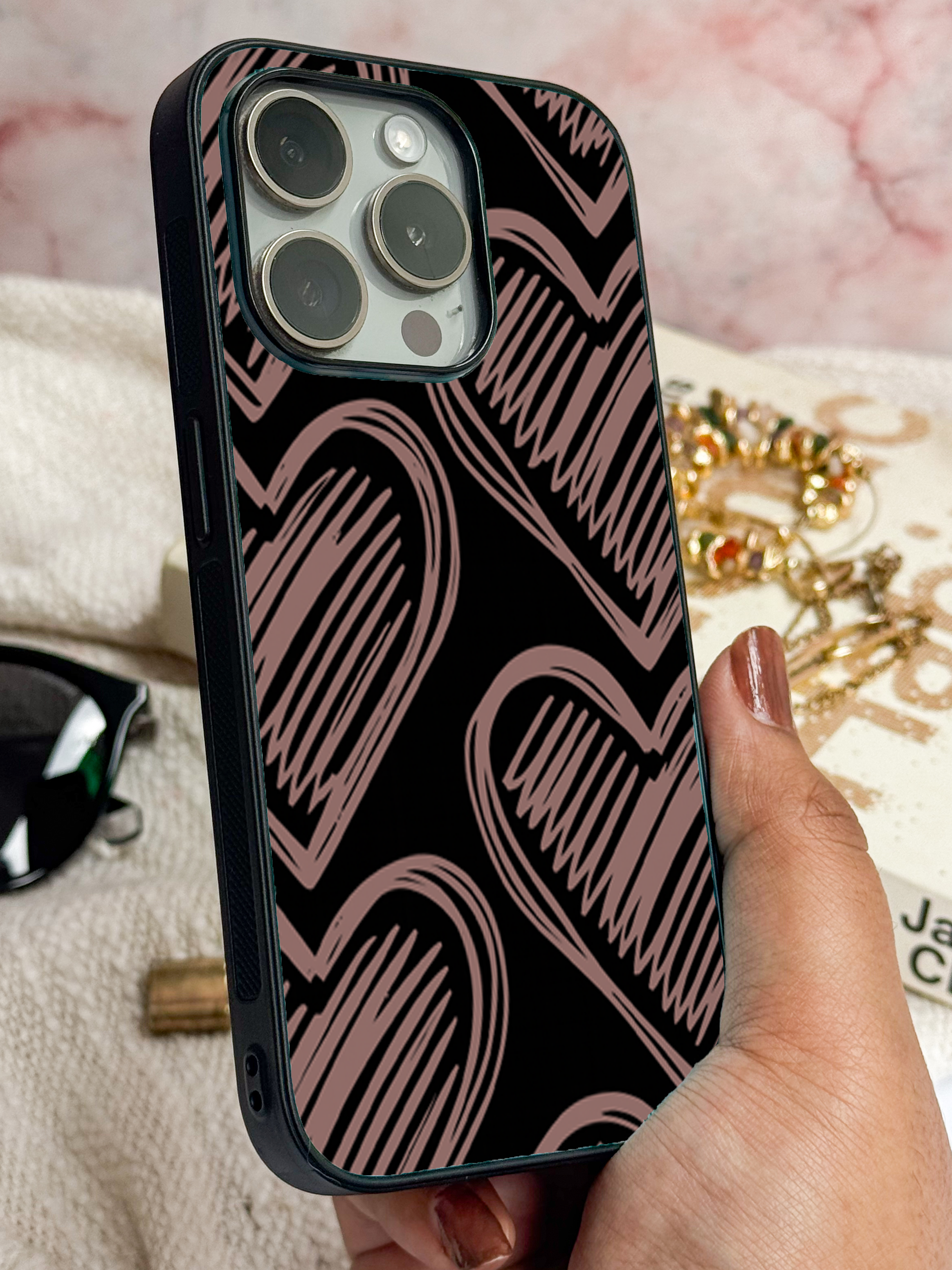 Heartlines iPhone Covers (11–16) Series | Cute Design