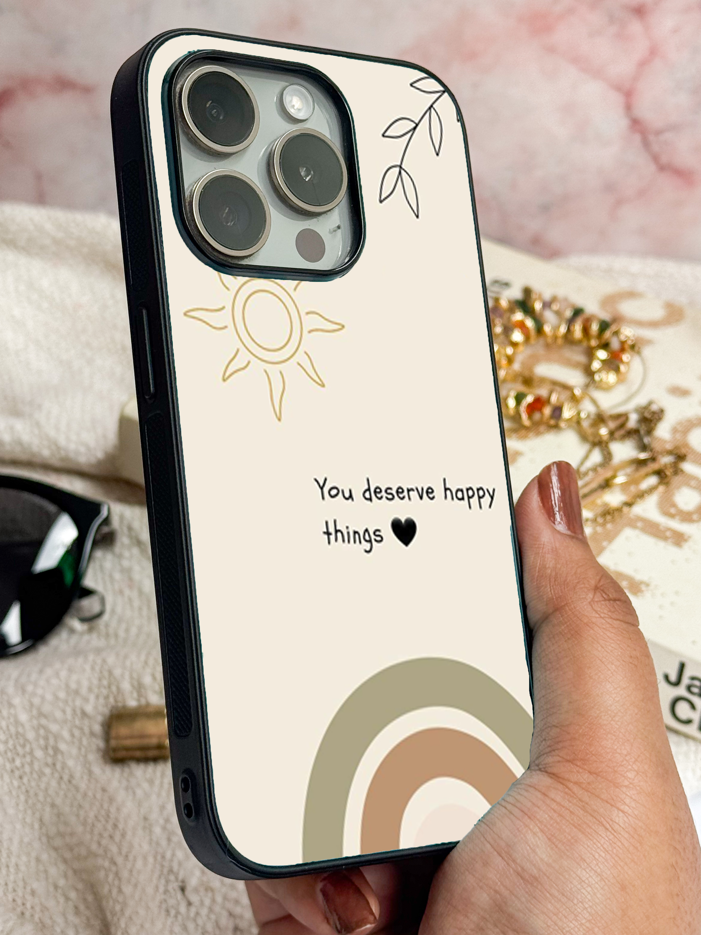 Happy Things iPhone Covers (11–16) Series | Cute Design