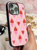 Argyle Love Printed Glass Back iPhone Covers (11–16) Series | Aesthetic Designs