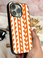 Terra Stripes Printed Glass Back iPhone Covers (11–16) Series | Aesthetic Designs