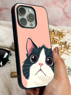 Whisker Love Printed Glass Back iPhone Covers (11–16) Series | Cute Design