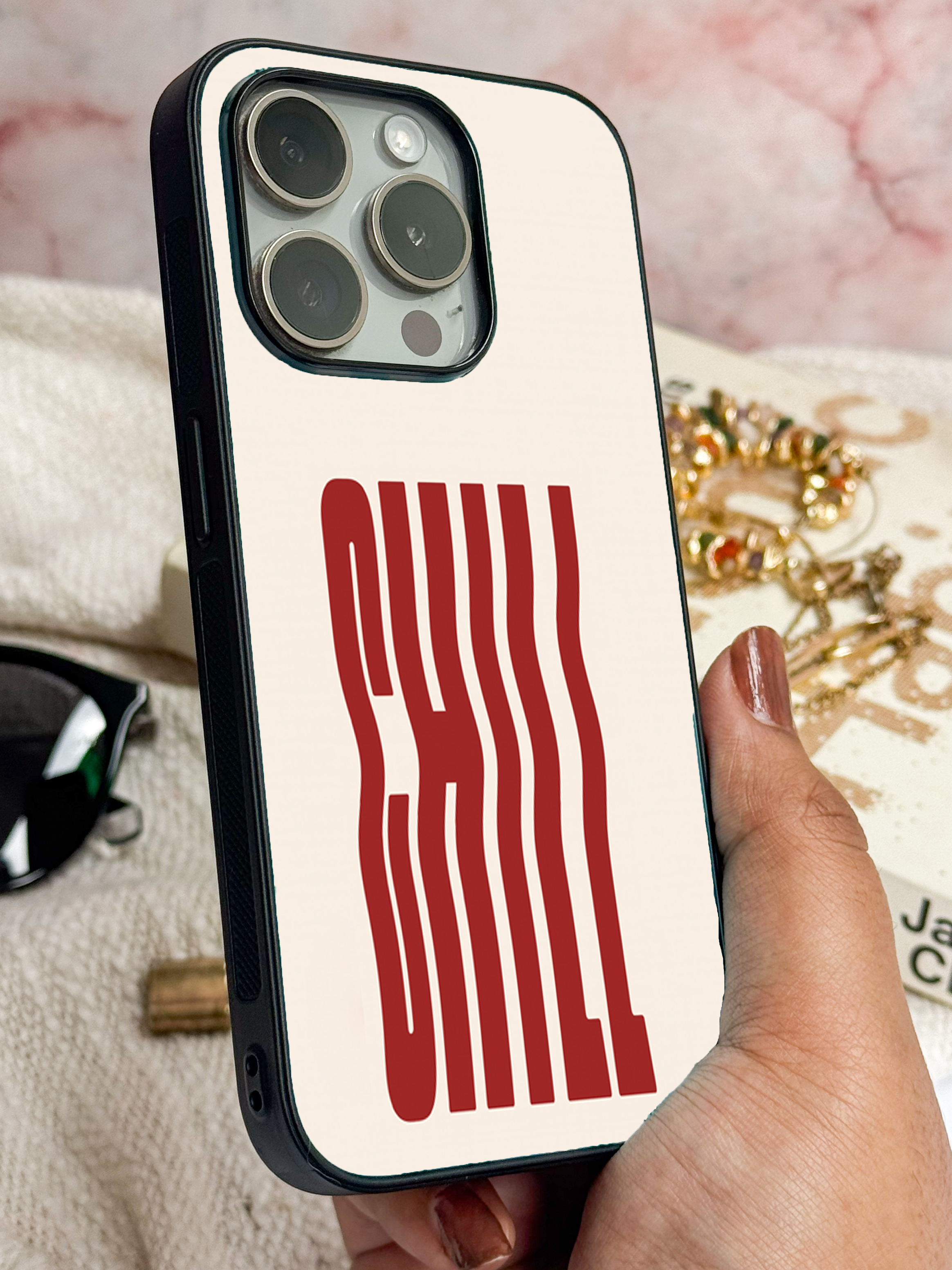 Stay Chill iPhone Covers (11–16) Series | Aesthetic Design