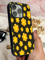 Sunset Petals Printed Glass Back iPhone Covers (11–16) Series | Cute Designs