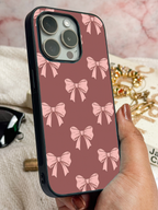 Girly Grace Printed Glass Back iPhone Covers (11–16) Series | Cute Designs