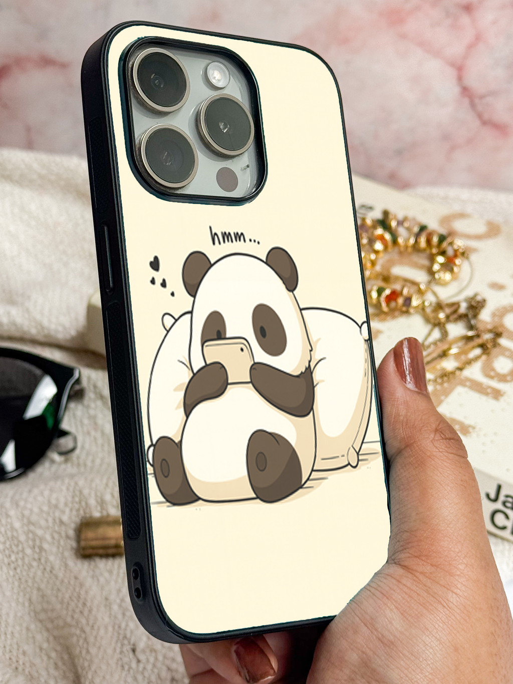 Hmm Panda iPhone Covers (11–16) Series | Cute Design