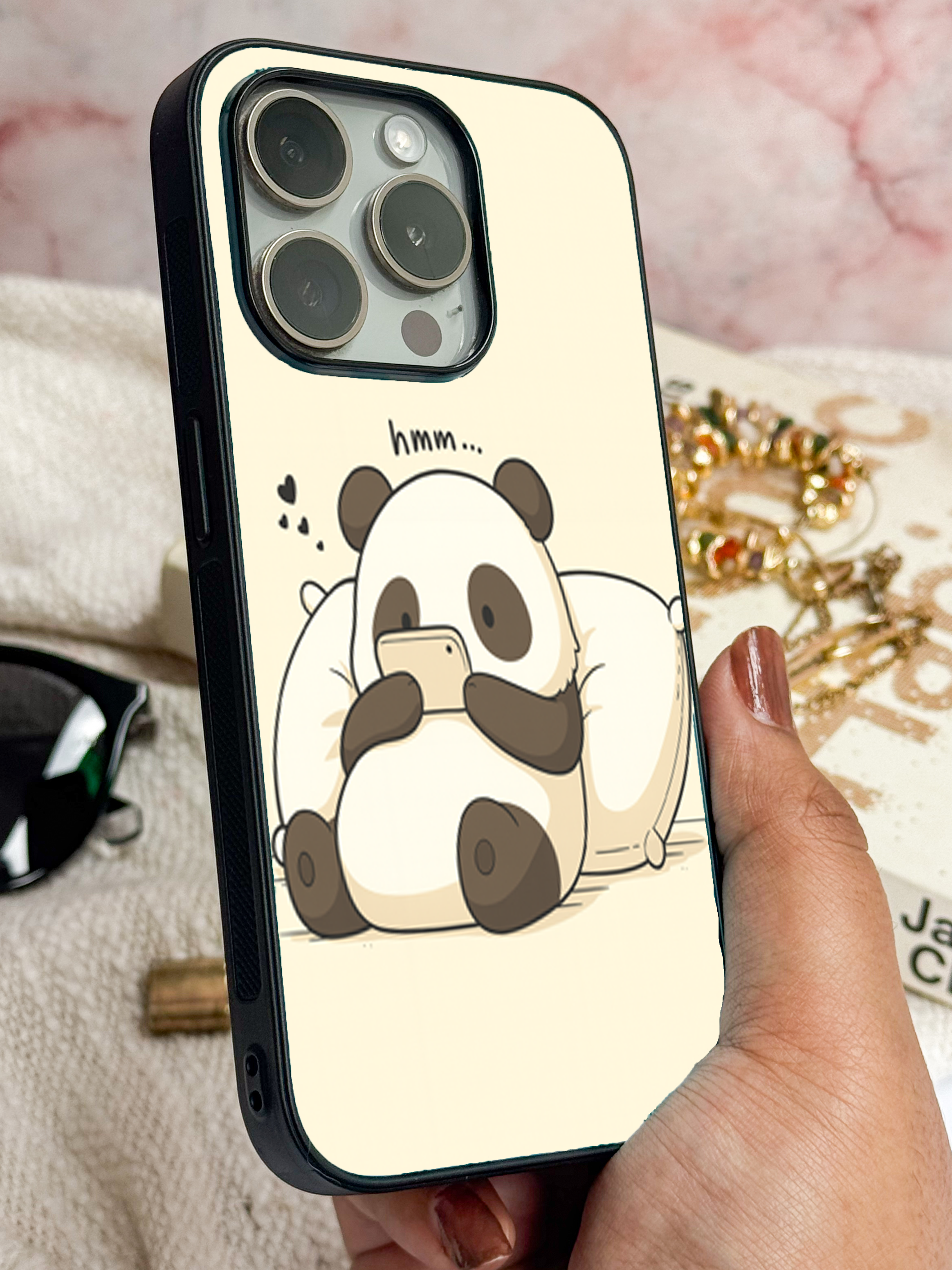 Hmm Panda iPhone Covers (11–16) Series | Cute Design