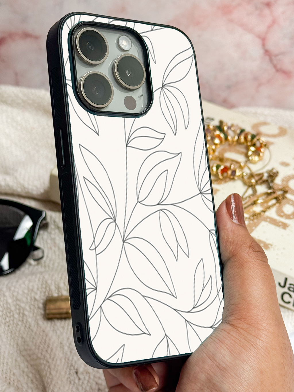 The Petal Sketch  iPhone Covers (11–16) Series | Aesthetic Design