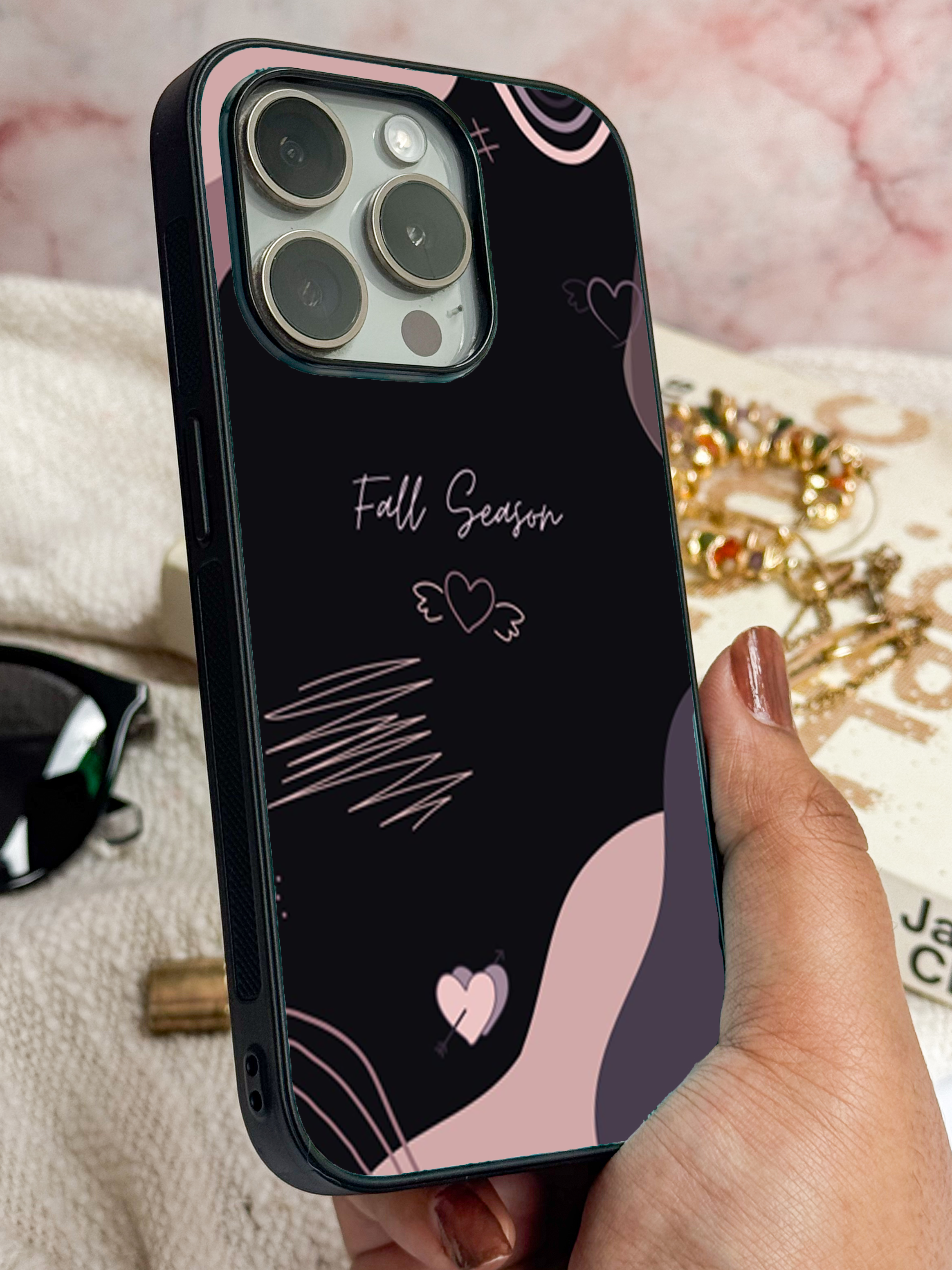 Autumn Hearts iPhone Covers (11–16) Series |  Aesthetic Design