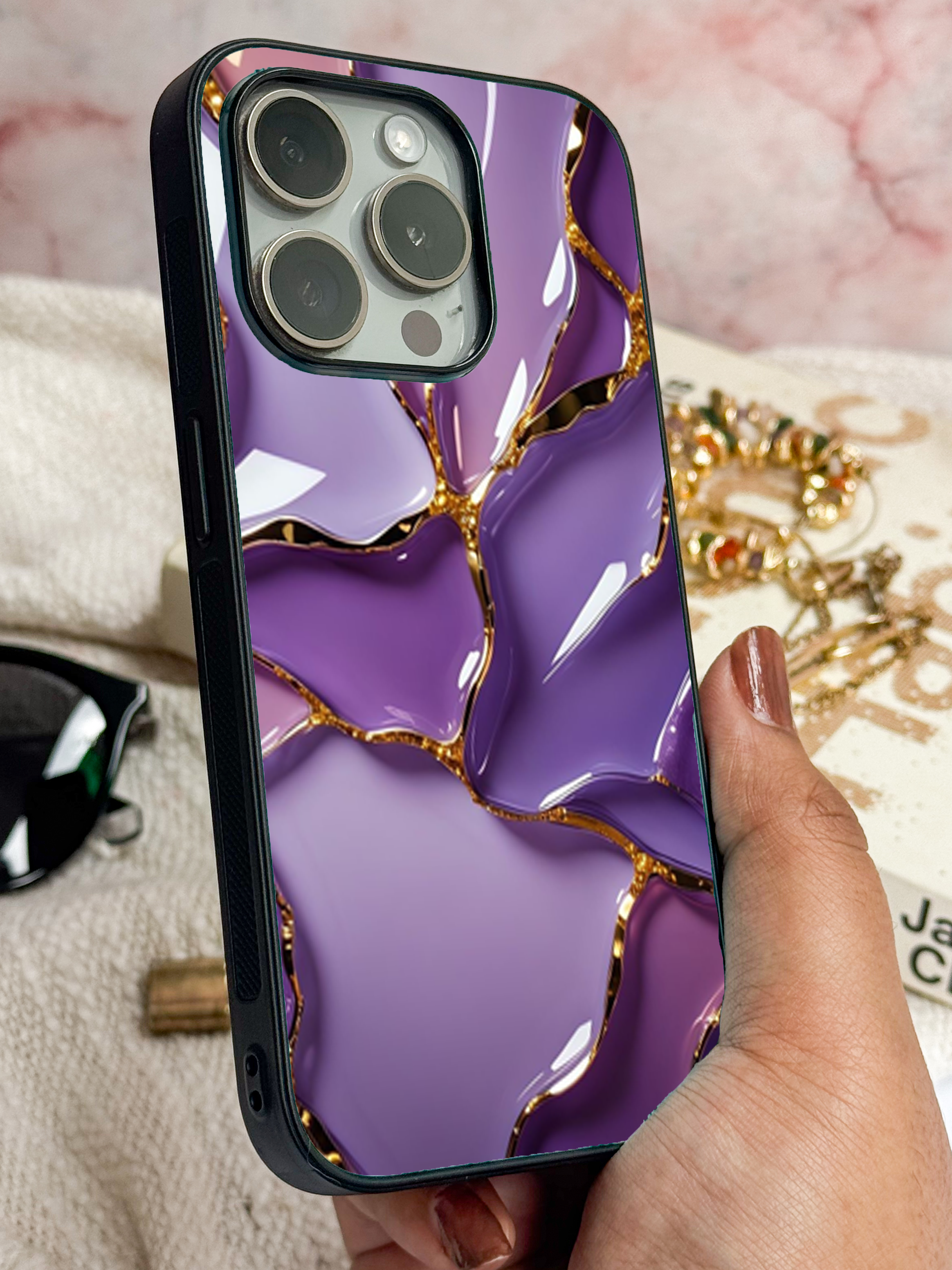 Amethyst Glaze iPhone Covers (11–16) Series | Aesthetic Design