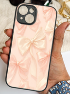 Soft Glow Printed Glass Back iPhone Covers (11–16) Series | Cute Designs
