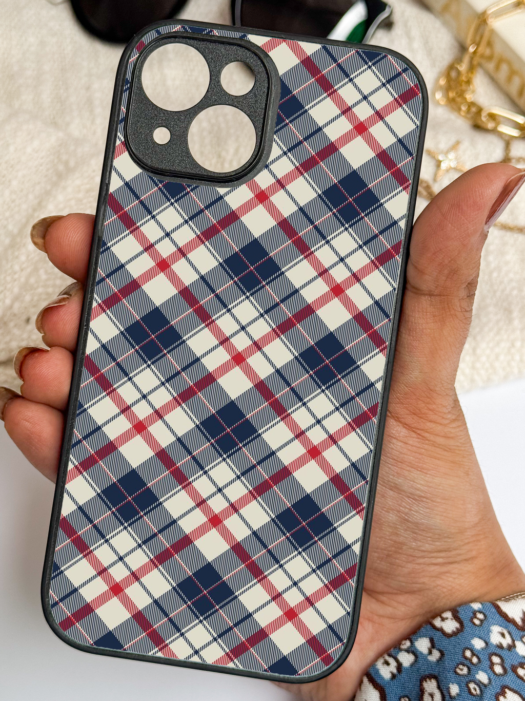 Plaid Perfection iPhone Covers (11–16) Series | Aesthetic Design