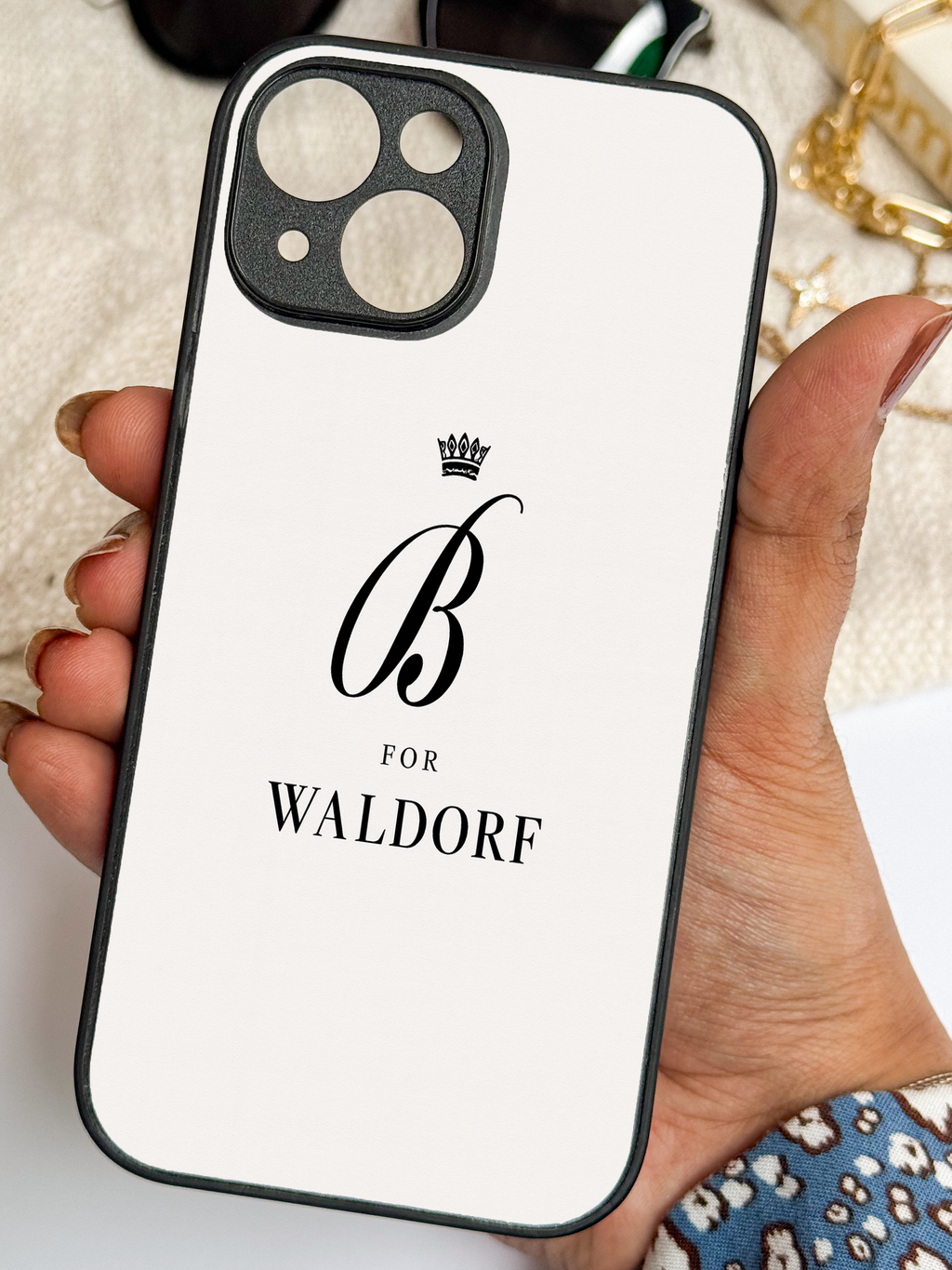 Crowned Initials iPhone Covers (11–16) Series | Aesthetic Design