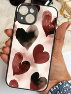 Crimson Love Printed Glass Back iPhone Covers (11–16) Series | Aesthetic Designs