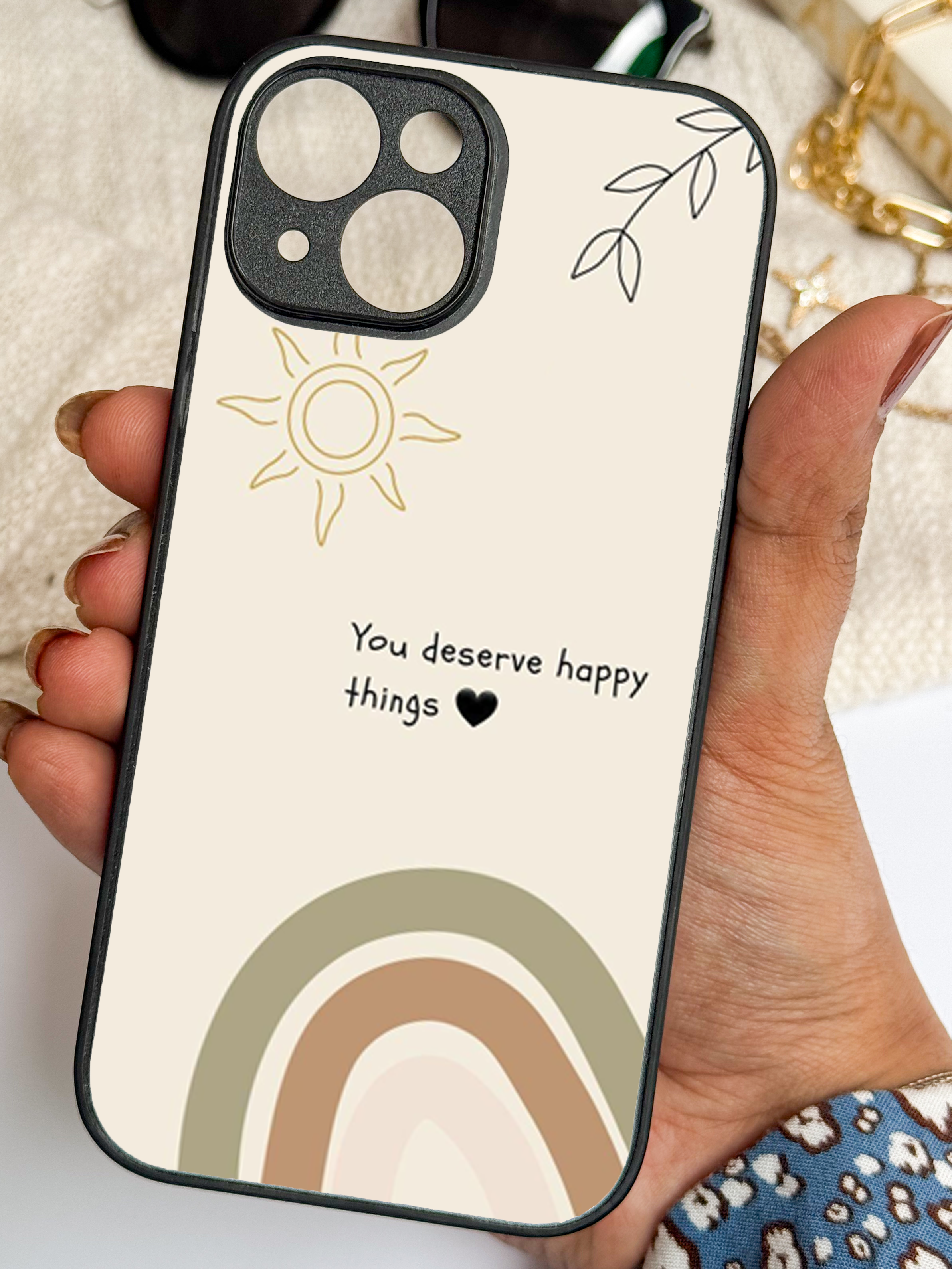 Happy Things iPhone Covers (11–16) Series | Cute Design