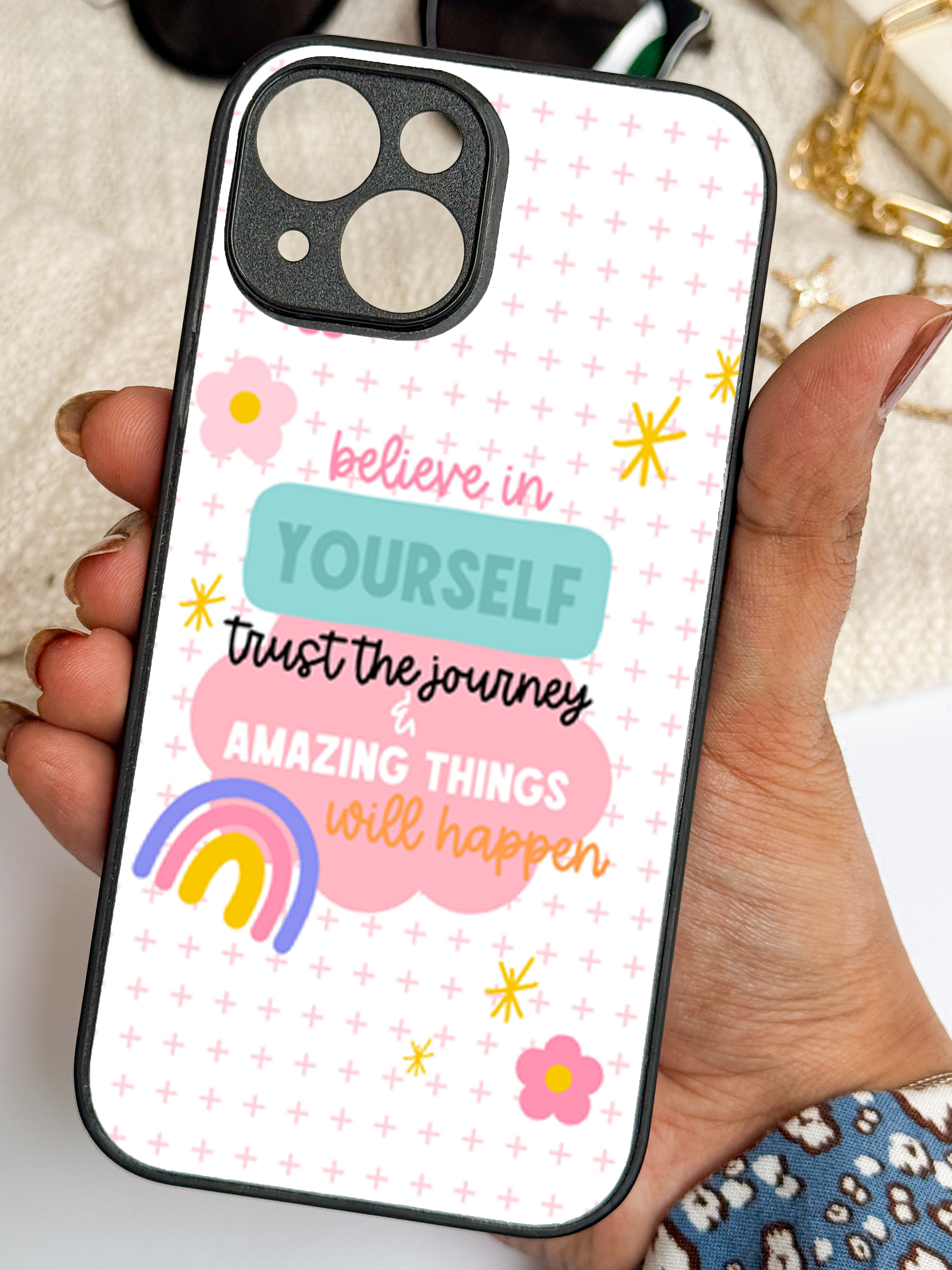 Trust the Journey iPhone Covers (11–16) Series | Cute Design