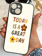 Great Day Printed Glass Back iPhone Covers (11–16) Series | Cute Designs
