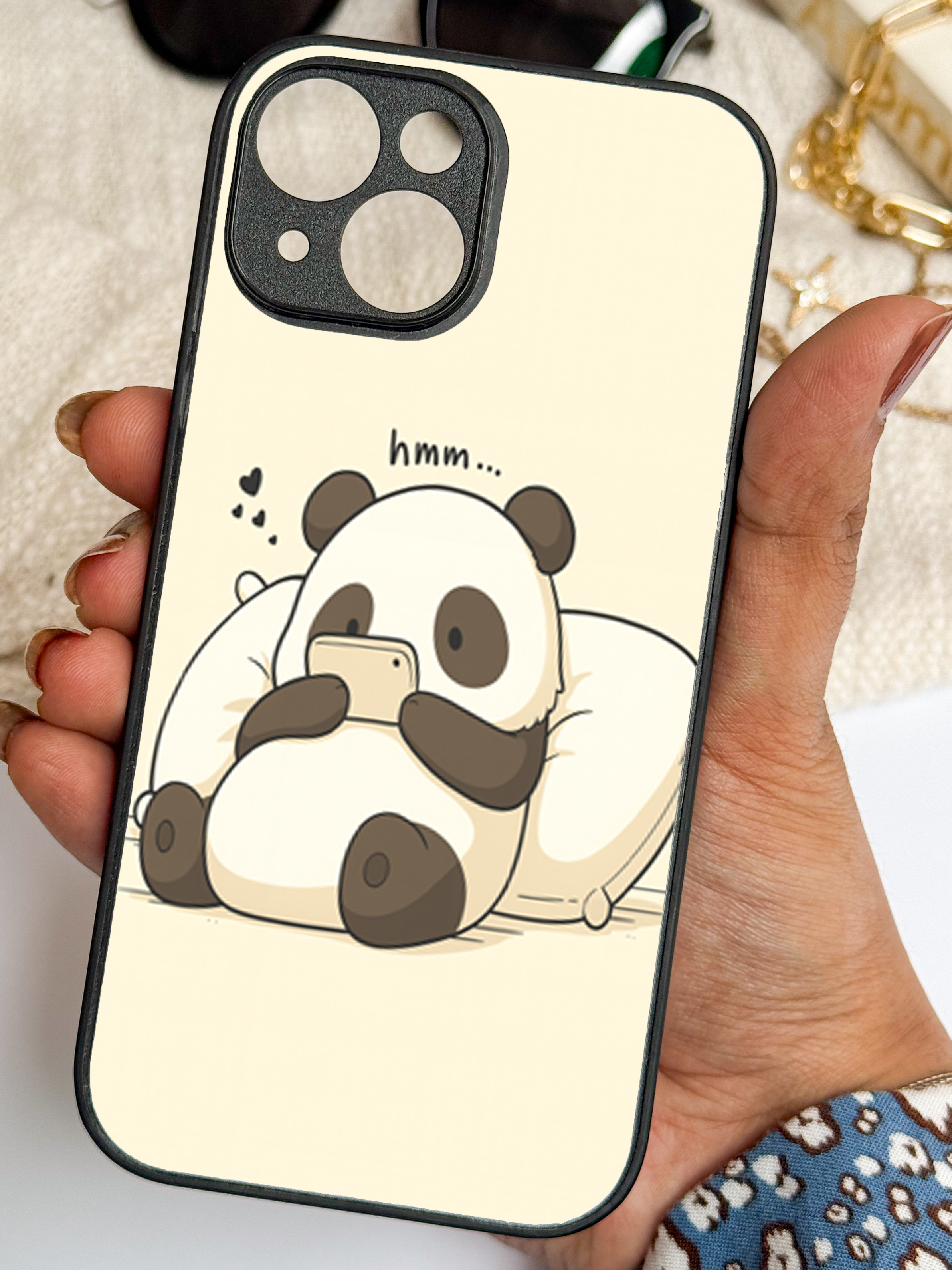 Hmm Panda iPhone Covers (11–16) Series | Cute Design