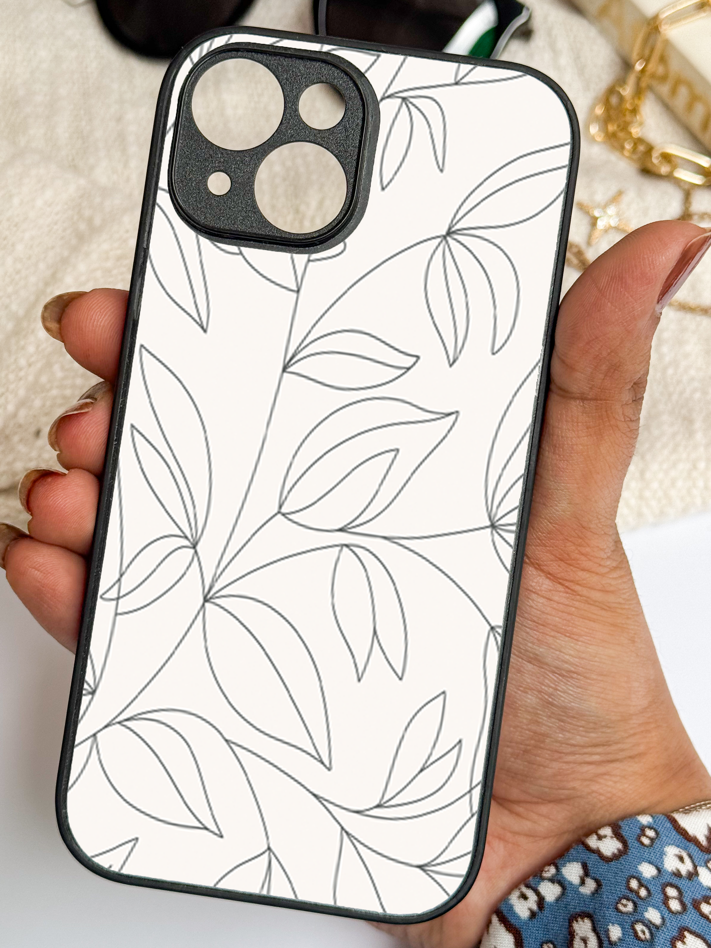The Petal Sketch  iPhone Covers (11–16) Series | Aesthetic Design