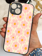 Blossom Glow Printed Glass Back iPhone Covers (11–16) Series | Aesthetic Design