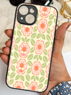 Pastel grip Printed Glass Back iPhone Covers (11–16) Series | Cute Designs