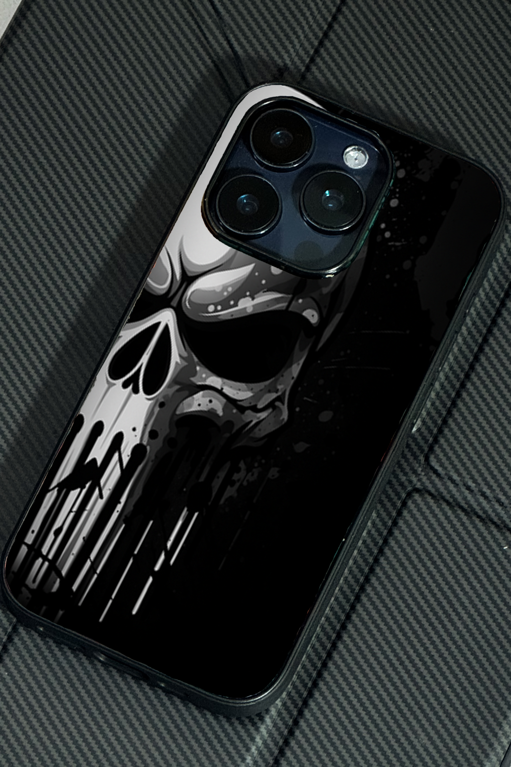Bold and Classy Dark Punisher Case iPhone Covers (11–16) Series