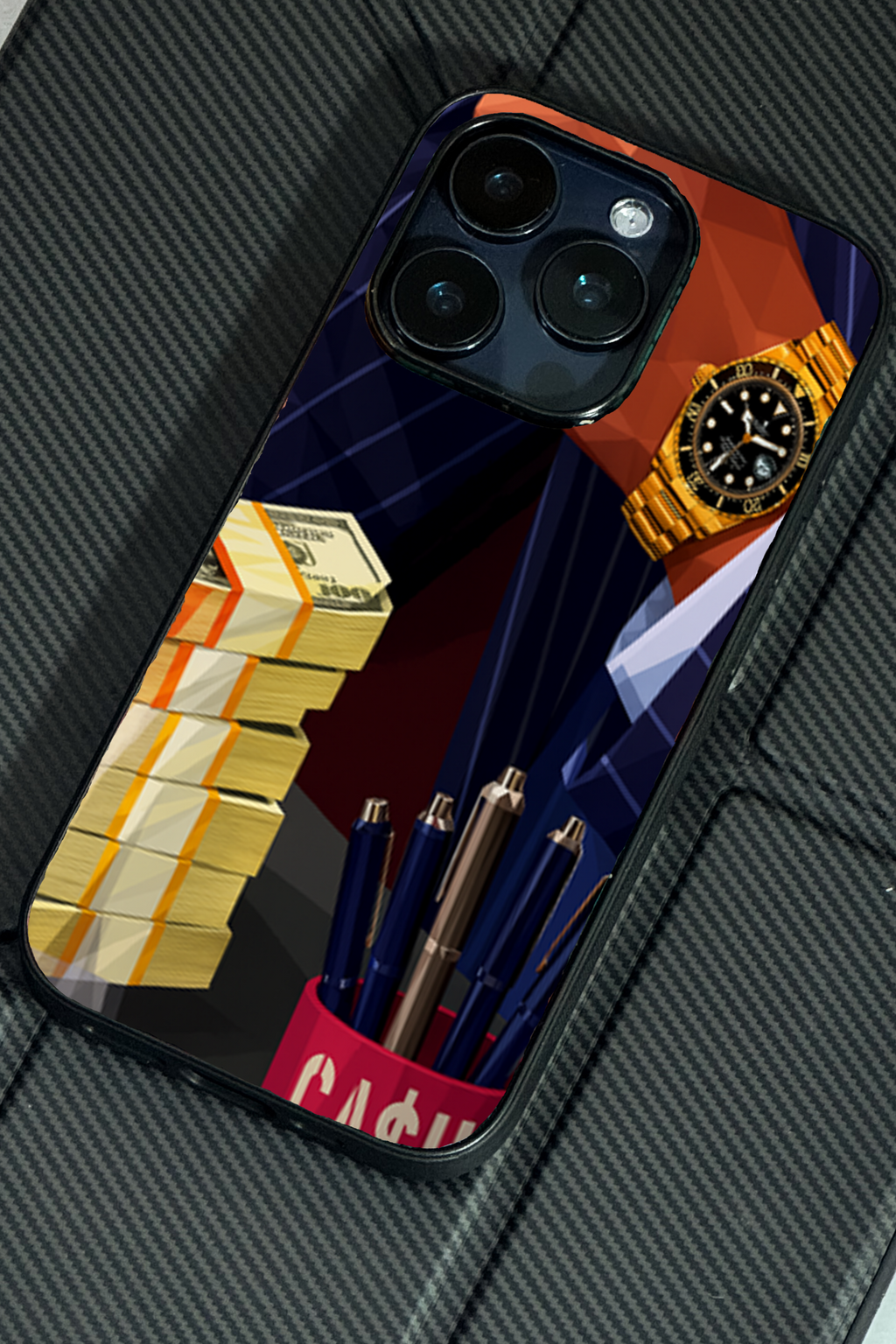 Bold and Classy Cash Flow iPhone Covers (11–16) Series