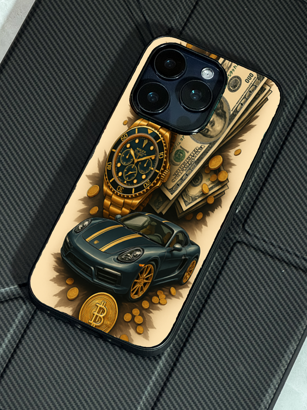 Bold and Classy Crypto King iPhone Covers (11–16) Series