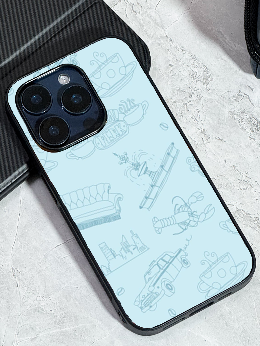 Central Perk Sketch Case iPhone Covers (11–16) Series