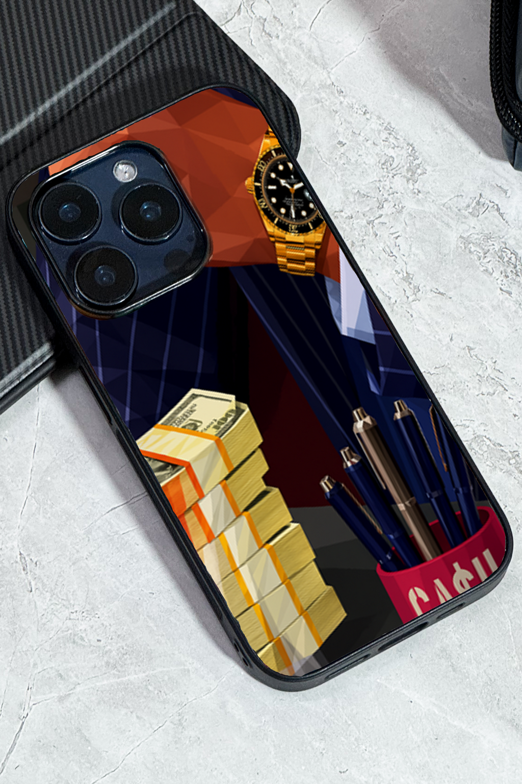 Bold and Classy Cash Flow iPhone Covers (11–16) Series