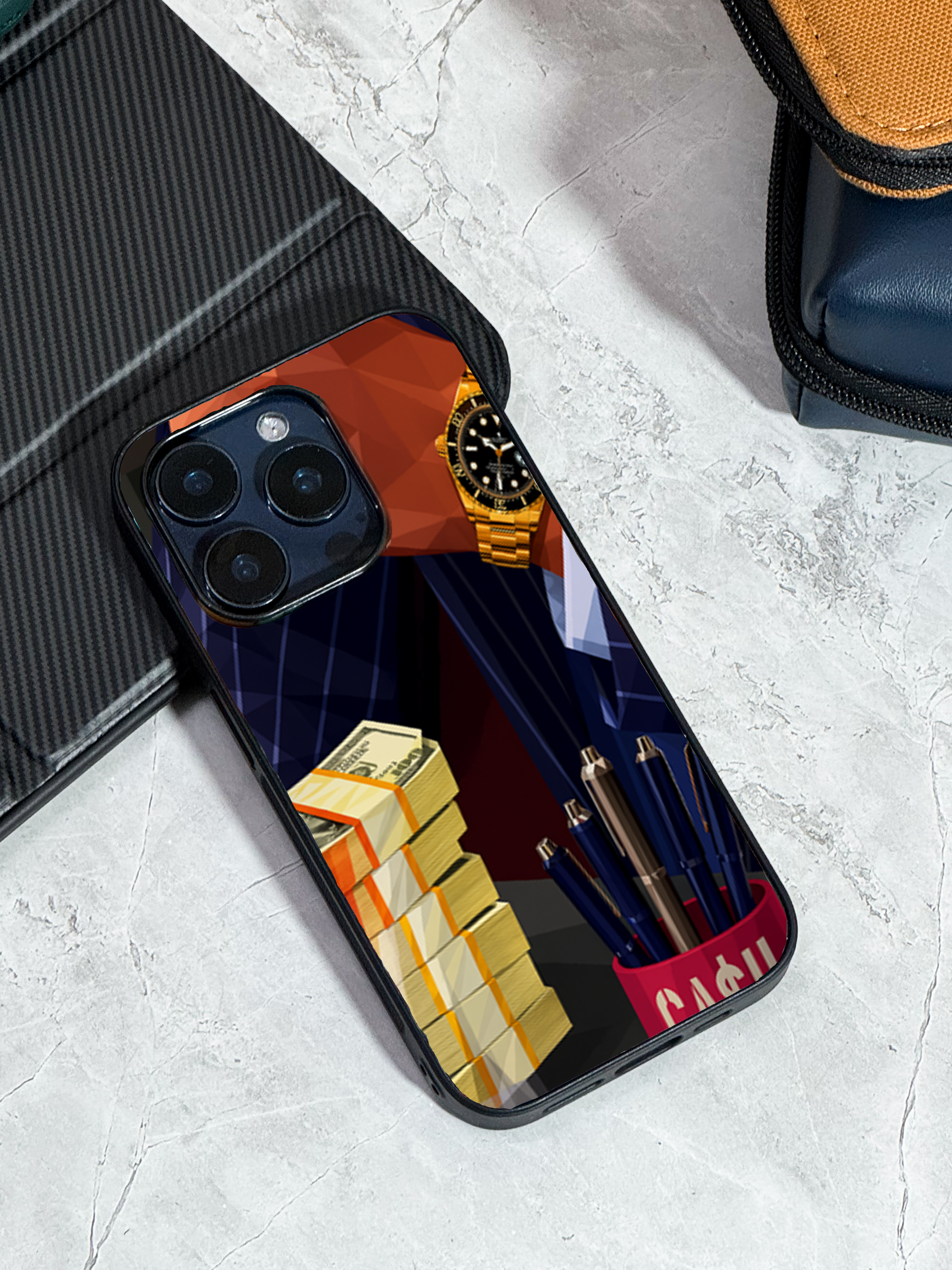 Bold and Classy Cash Empire iPhone Covers (11–16) Series