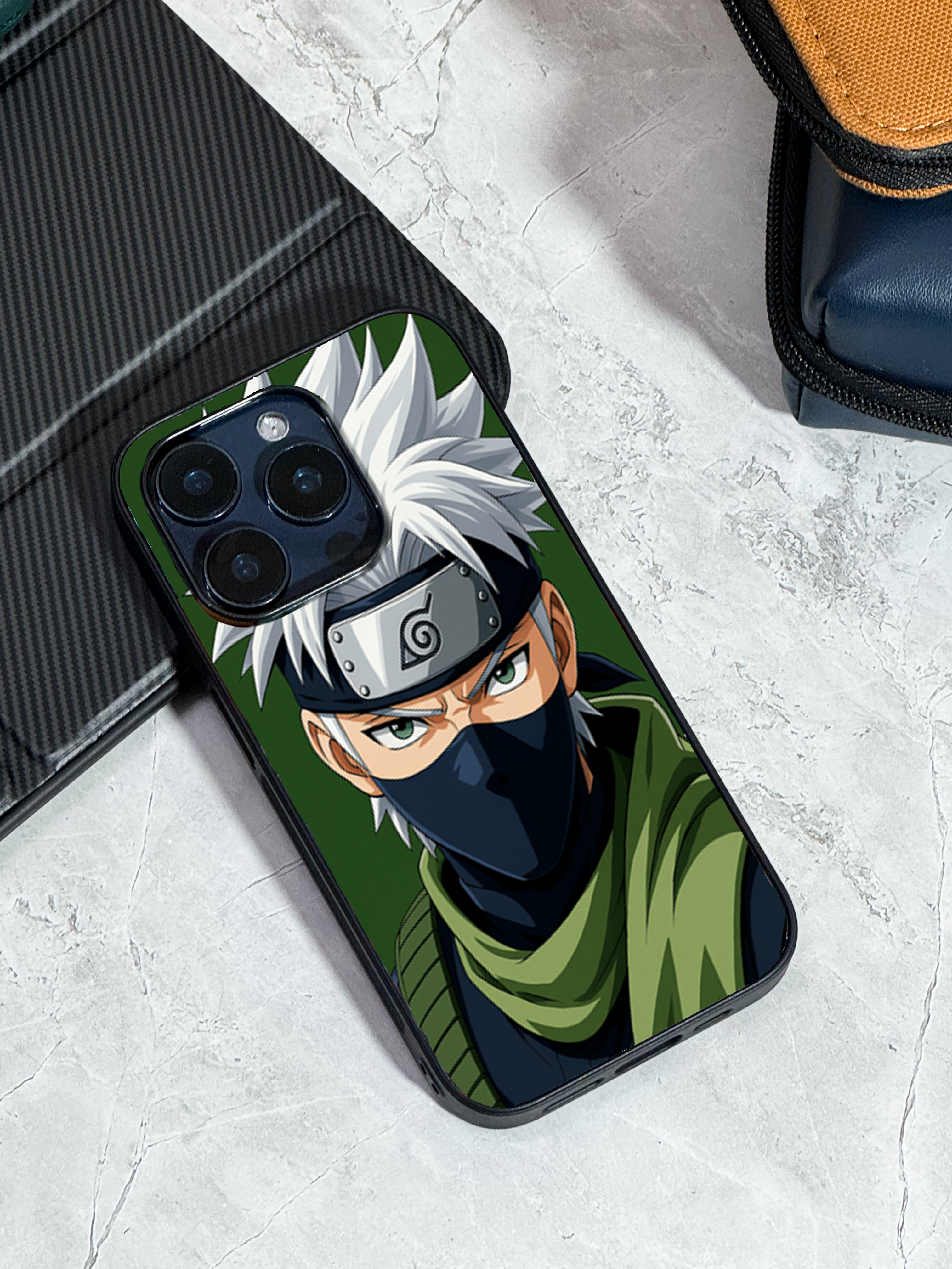 Bold and Classy Kakashi Sensei iPhone Covers (11–16) Series