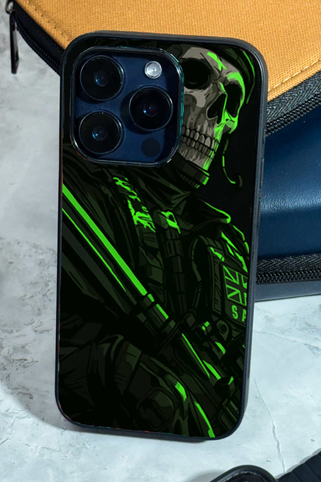 Bold and Classy Neon Reaper Case iPhone Covers (11–16) Series