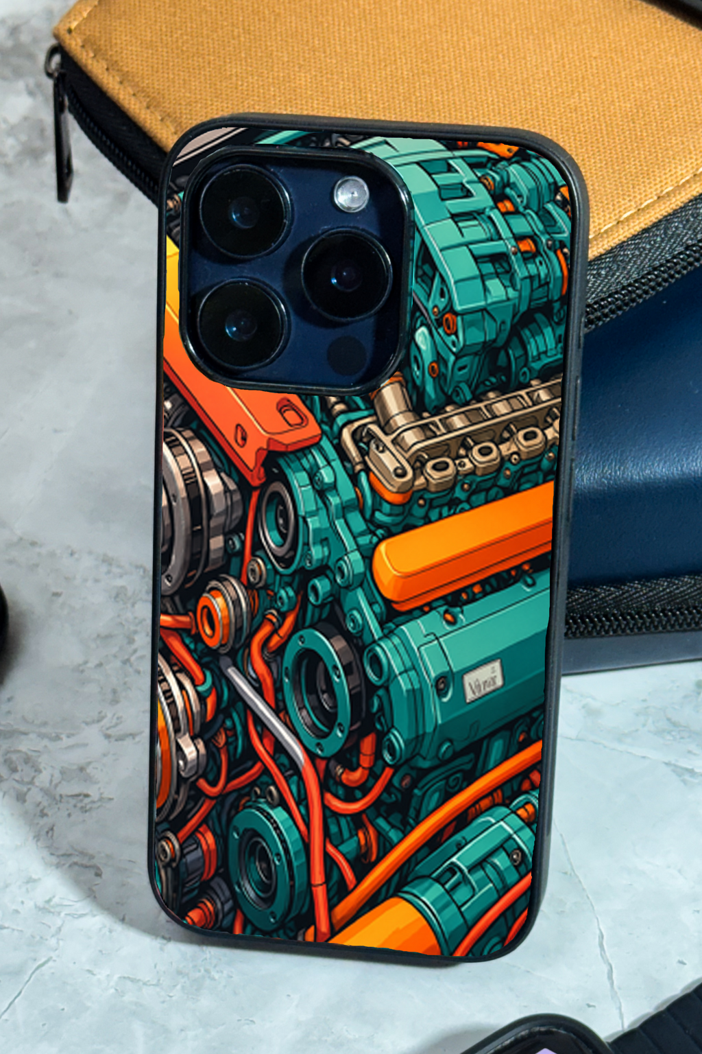 Bold and Classy Engine Rage Case iPhone Covers (11–16) Serie