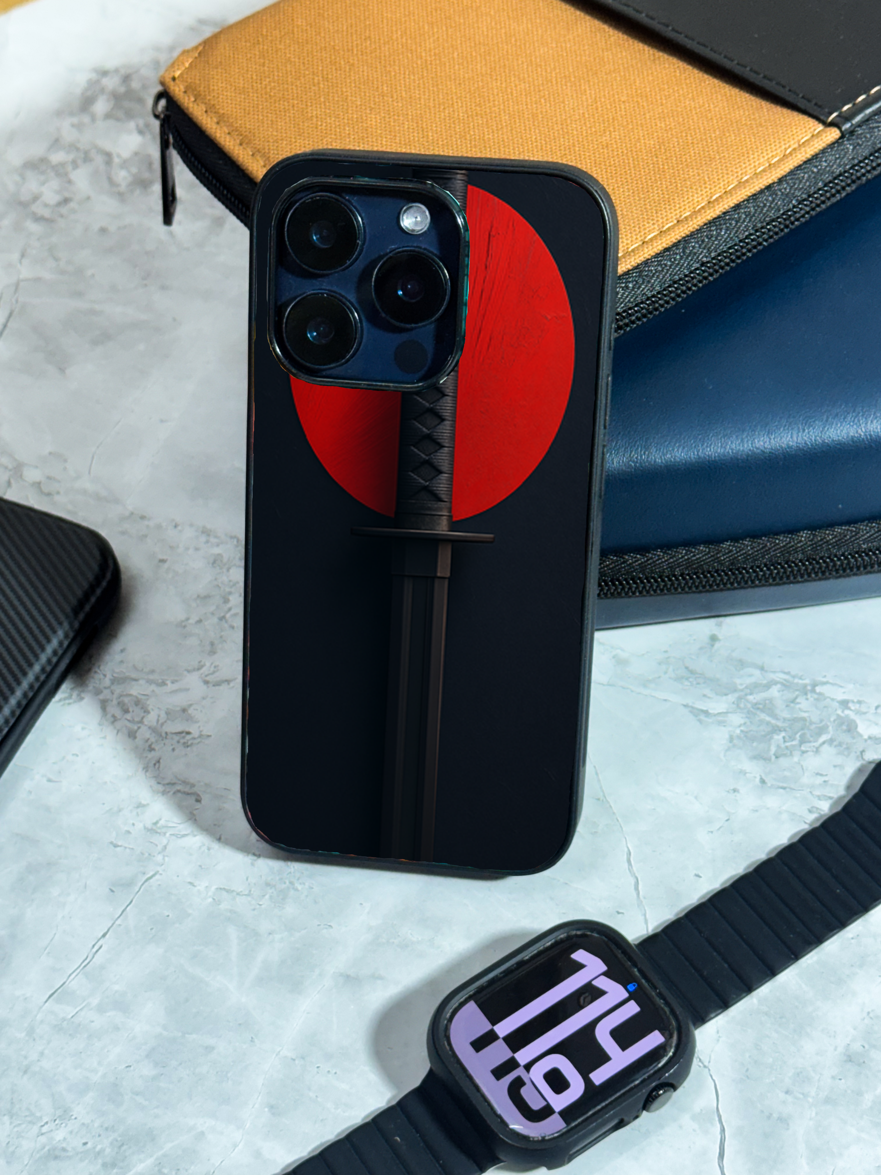 Bold and Classy Katana Rising iPhone Covers (11–16) Series
