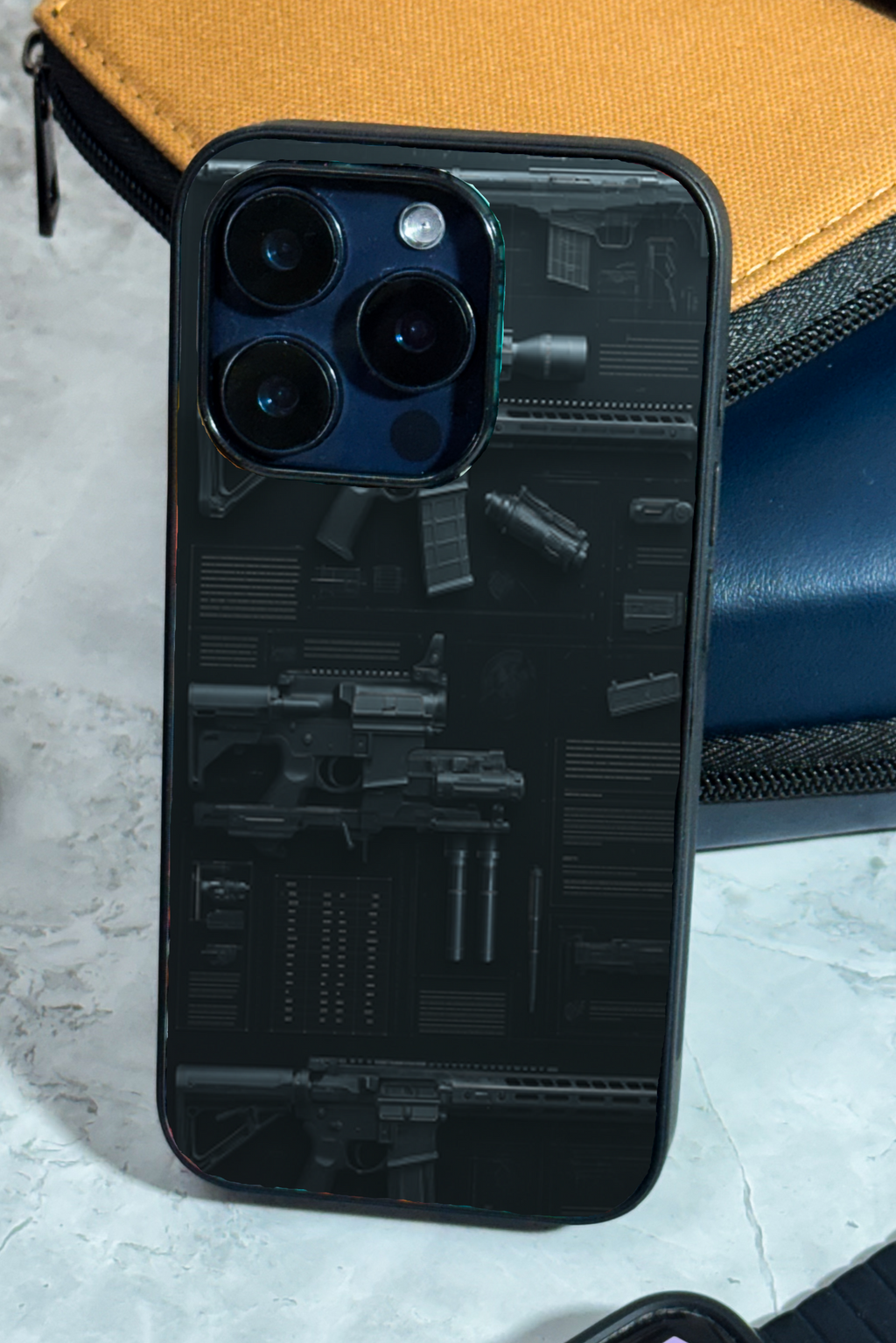 Bold and Classy Armory Black Case iPhone Covers (11–16) Series